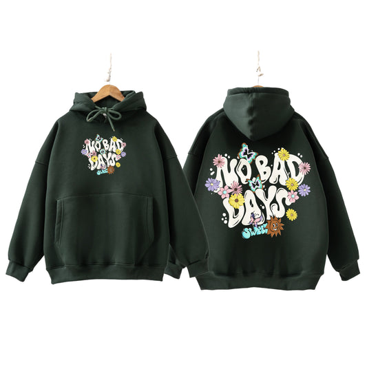 No bady days olive Hoodie