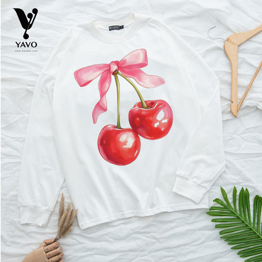 Cherry white Tshirt
