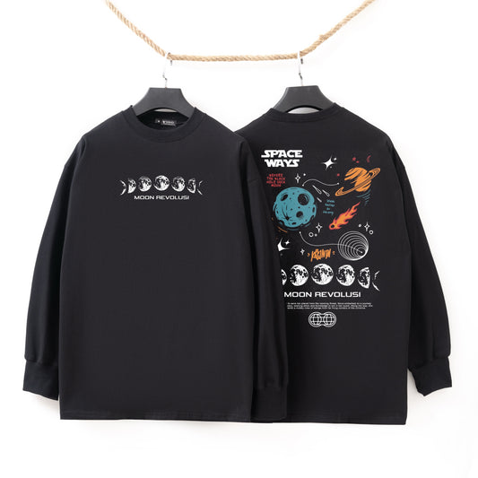 Moon revolusi black Tshirt