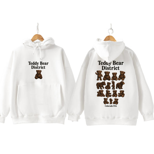 Teddy bear white Hoodie