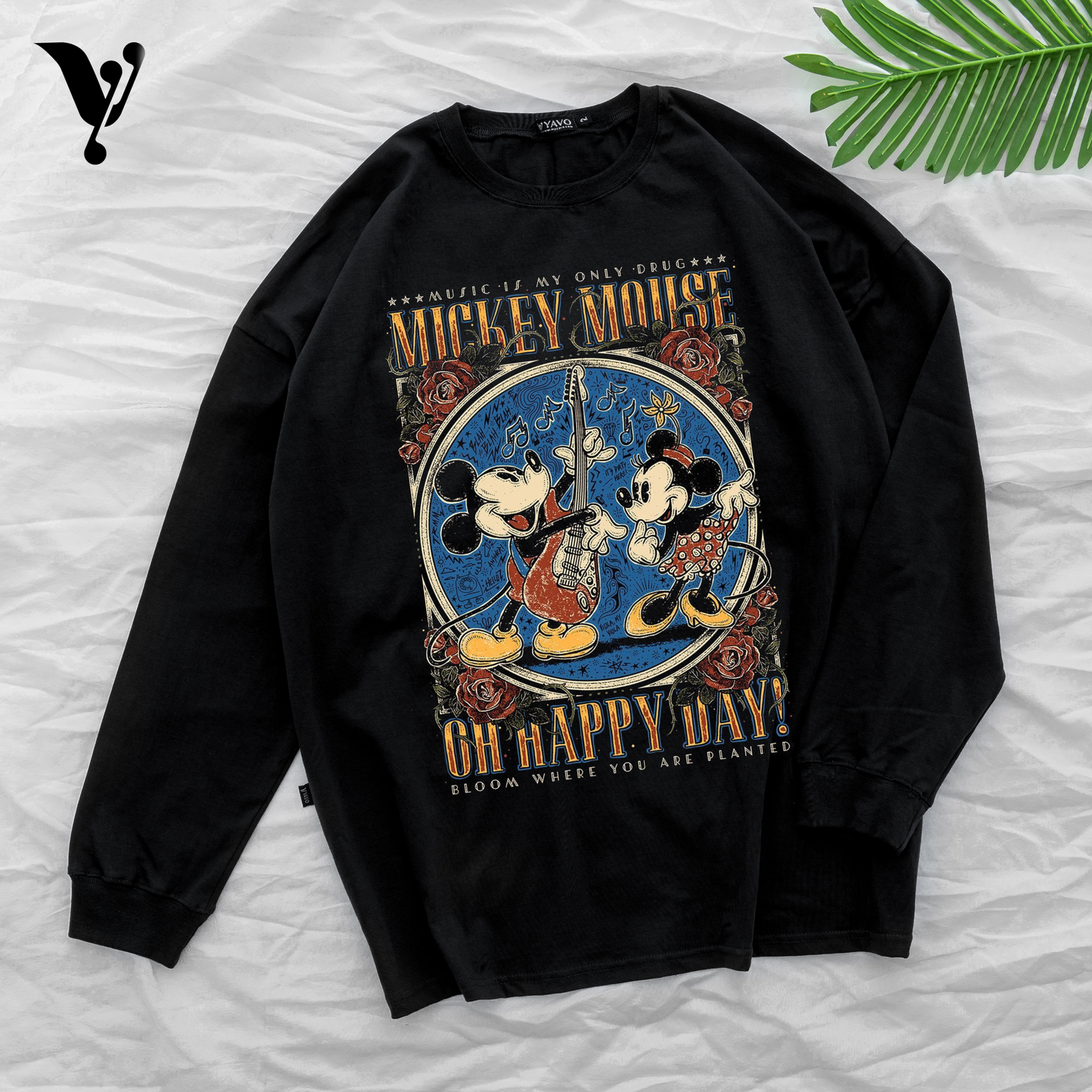 Mickey mouse oversize black Tshirt